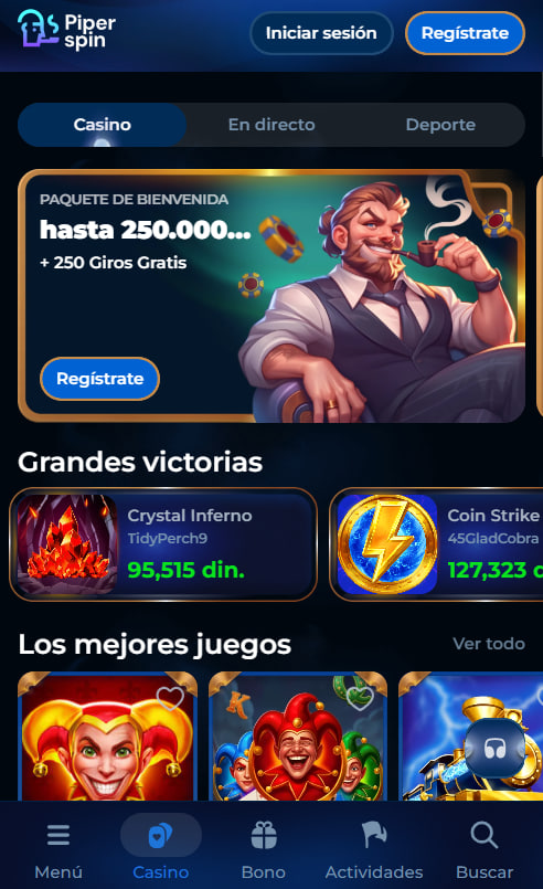 PiperSpin Casino App